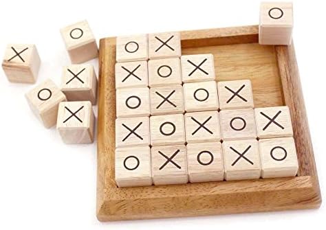Tic Tac Toe Puzzle Wooden Board Games and Puzzles for Kids