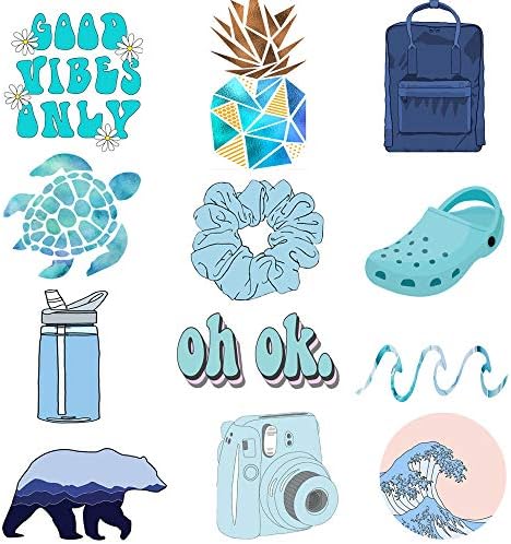 Vsco Cute Stickers,Girl Trendy Aesthetic Big Vinyl Stickers for Laptop/Water Bottle Phone Hydro Flask Car Computer Guitar Ceiling Wall Helmet Skateboard Luggage PC Bike Bumper Waterproof