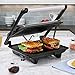 Panini Press Gourmet Sandwich Maker, 4-Slice Extra Large Panini Press Grill with Non-Stick Coated Plates and Removable Drip Tray, Stainless Steel, 1200W