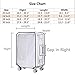 Swiky Luggage Cover 24 Inch Suitcase Cover Rolling Luggage Cover Protector Clear PVC Suitcase Cover for Carry on Luggage