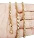 FIBO STEEL 3mm Curb Chain Necklace for Men Stainless Steel Biker, 24