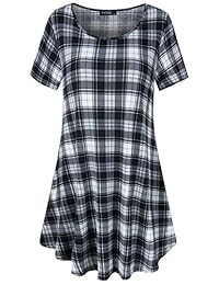 FANSIC - Vestido de verano para mujer, sin mangas, sin mangas, con bolsillo