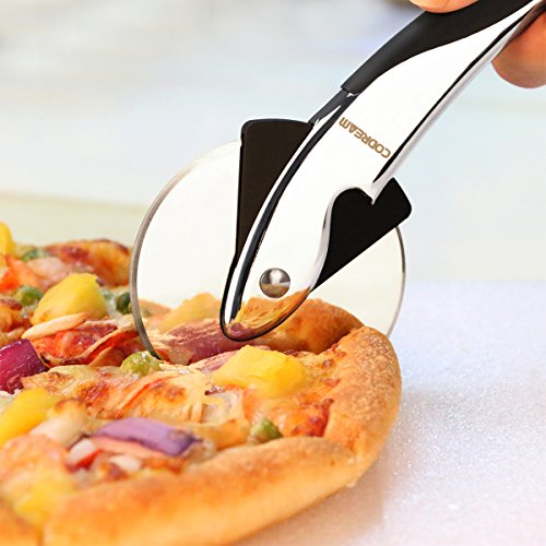 Scheam Pizza Wheel Cutter Case, Cover Anti-Shock Cover Bumper Back Cover, Silver