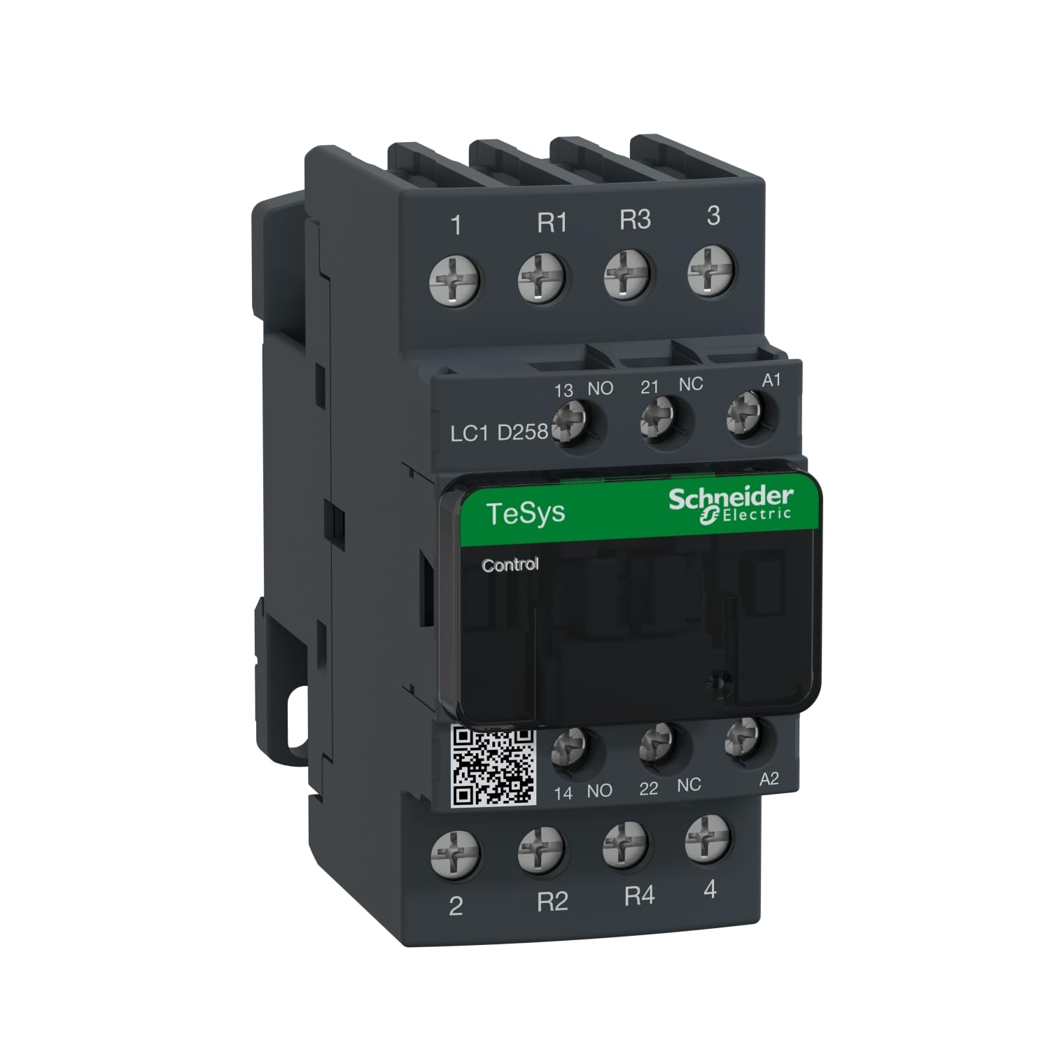 Schneider Electric TeSys Deca contactor,4P(2NO+2NC),AC-1,=440V 40A,230V AC coil,LC1D258P7