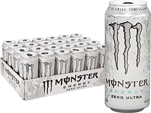 Monster Energy Zero Ultra, Sugar Free Energy Drink, 16 Ounce