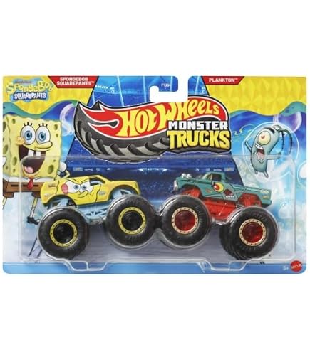 Amazon.com: Hot Wheels Monster Trucks Spongebob Squarepants Mr