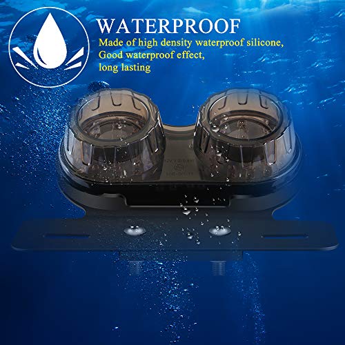 Sidaqi Motorcycle Tail Light 40W 40-LED Dual Brake Light Integrated Turn Signal & Driving Light With License Plate… - Image 5