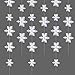 Konsait 24pcs 18FT White Paper 3D Snowflake String Garland for Christmas, New Years, Winter Decoration