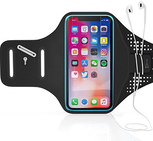 Sport Running Armband - Armtrek Pro Touch Water Resistant Package Arm Band Bag with Key Holder for iPhone X 8 7 Plus 6 6s Plus, Samsung Galaxy Note 8 7, LG G6 G5 Fingerprint Touch