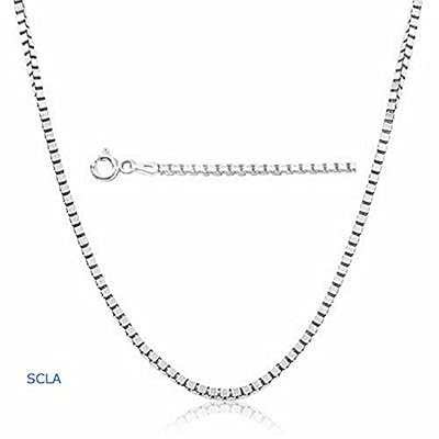 Price 24kt White Gold Chain White Gold Chain Necklace 1mm 18karat