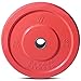 Titan Fitness 45 LB Single Red Economy Olympic Bumper Plates, Rubber with Steel Insert, Strength Training