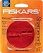Fiskars Circle Twist Double Deluxe Pencil Sharpener For Kids 5+ - Crayon and Pencil Sharpener - Back to School Supplies - Color May Vary