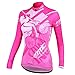Santic Cycling Jersey Women's Long Sleeve Bicycle Tops Mountain Bike Shirts with Pockets