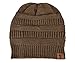Trendy Warm Chunky Soft Oversized Thick Stretch Slouchy Winter Cable Knit Skully Beanie Cap
