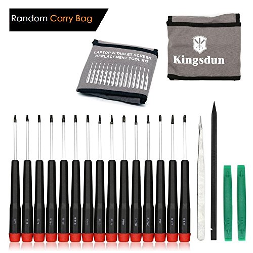 Fixinus 20-Pieces Precision Magnetic Screwdriver Set, Triwing Y0.6, Torx T5 T6 T7 T8, Phillips Pentalobe & Flathead Nylon Spudger Repair Kit for iPhone 7 6S iPad Macbook Pro