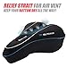 UShake Bike Gel Seat Cushion Cover, Bicycle Saddle Seat Cover for Women and Men in Road Bike Cruiser and Stationary Exercise Bike, Outdoor or Indoor Cycling-BU