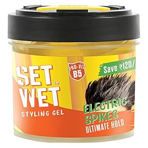 Set Wet Styling Hair Gel for Men – Sport Extreme, 250gm | Extreme Hold, High Shine |For Short to Medium Hair| No Alcohol…