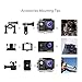 Victure Action Camera 4K WiFi 16MP 98Feet Waterproof Underwater Camera 170°Wide-Angle 2 Inch Screen Sports Cam with 2 Rechargeable 1050mAh Batteries and Mounting Accessories