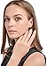 FIBO STEEL 2 Pairs Stainless Steel Mens Womens Stud Earrings Round Cubic Zirconia Inlaid 6mm