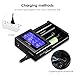 LCD Display Universal Battery Charger, INLIFE Speedy Smart Battery Charger for Rechargeable Batteries Ni-MH Ni-Cd A AA AAA AAAA C SC, Li-ion 18650 26650 26500 20700 22650 18490 17670 17500 17355 (S4)