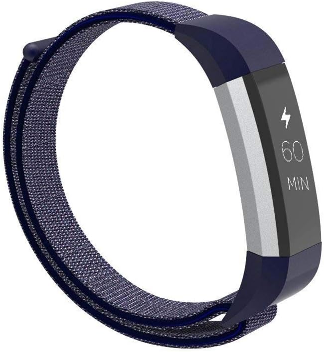 Kaing Fitbit Ace Replacement Bands for Kids, Nylon Adjustable Wristbands Accessory Sport Bands for Fitbit Ace/Alta/Alta HR Fitness Tracker (Midnight blue)