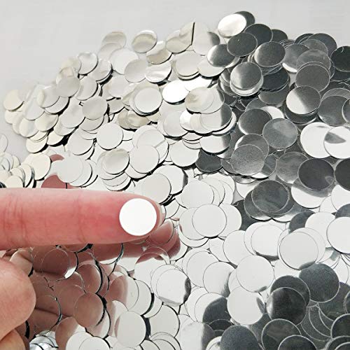 Silver Confetti 10mm Paper Confetti Circles for Party Wedding Decoration 3000 pcs