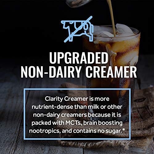 RSP Clarity Creamer - Non-Dairy Creamer with MCT Oil + Natural Nootropics, Keto Coffee Creamer & Brain Booster for Focus & Mental Clarity, Vegan, Non-GMO, Vanilla (31 Servings)