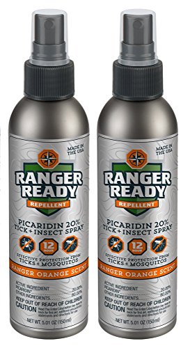 Ranger Ready Picaridin 20% Tick & Insect Repellent, Ranger Orange Scent Deet-Free Bug Spray, Travel Size 3.4 Oz. (Pack…