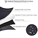 VIVAGLORY Dog Seat Covers, Dog Backseat Rear Cover Pet Car Bench Back Protectors with Anti-Slip Backing for Truck, SUV and Most Cars, Black, 46