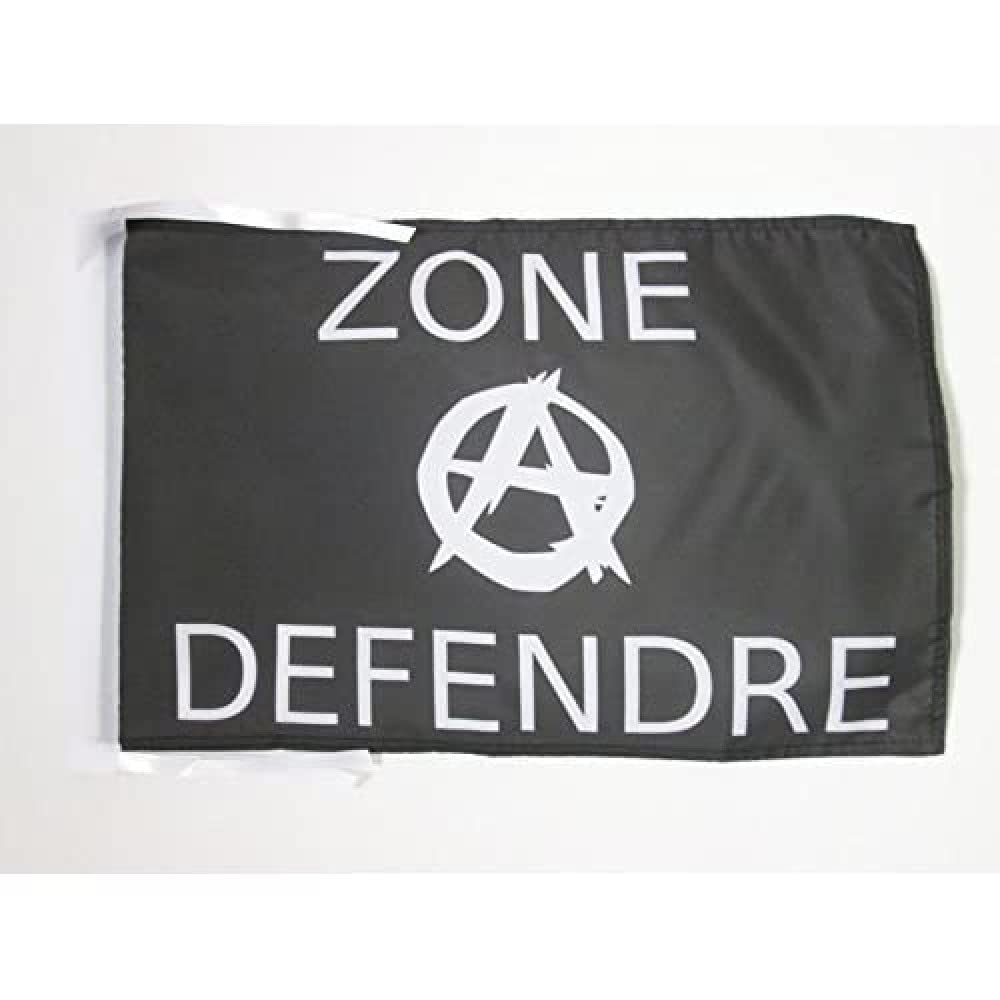 AZ FLAG - ZAD Flag - 18'' x 12'' - 100% Polyester anarchy Small Banner with Two Cords - Fade Resistant - Vivid Colors - 18x12 in - 45x30 Cm — image 1