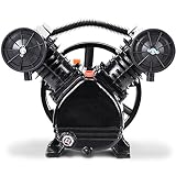 Goplus 3HP 2 Piston V Style Twin Cylinder Air Compressor Head Pump (Black)