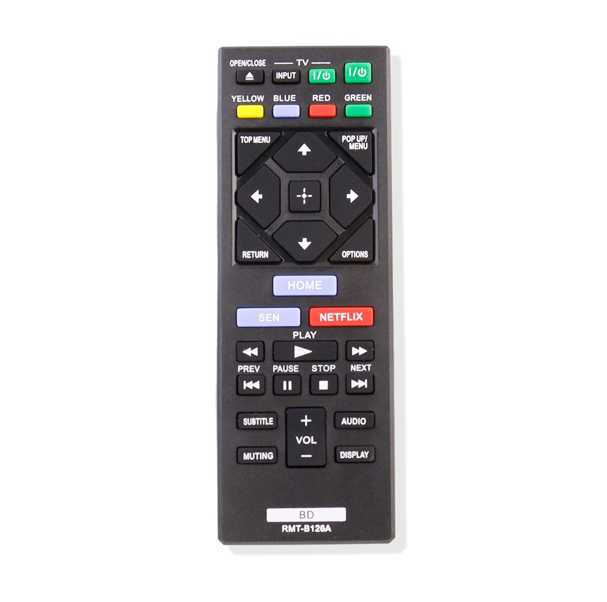 AULCMEET RMT-B126A Replaced Remote Control Compatible with Sony Disc Blu-Ray DVD Player BDP-BX620 BDP-BX320 BDP-BX520 BDP-S2200 BDP-S2100 BDP-BX120 BDP-S1200 BDP-S5200 BDP-S5200/D BDP-S3200 BDP-S6200