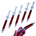 Dazzling Toys Halloween Syringe Pens Novelty Fake Needle Pens - Costume Accessory - Pack of 12