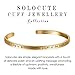 SOLOCUTE Mothers Day Gold Bangle Bracelet Engraved 