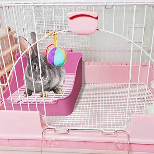 kathson Small Animal Litter Cage Potty Trainer Corner Litter Bedding