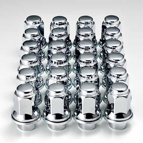 Seal限定商品 三菱 純正タイプ 6穴アルミホイールナットリング付ロングタイプクロームメッキ1台分 B01mv6gmrb Tropeira Com Br