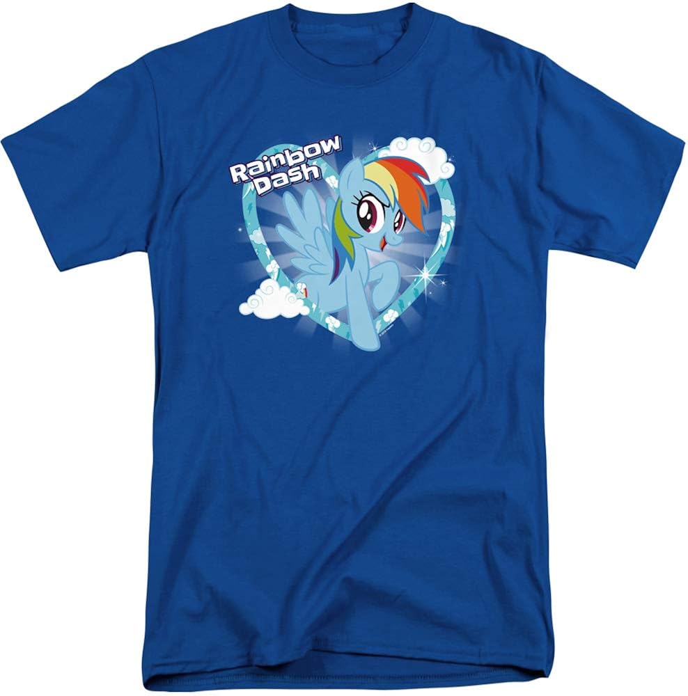 My Little Pony Tv Rainbow Dash Unisex Adult Tall T Shirt for Men and Women
