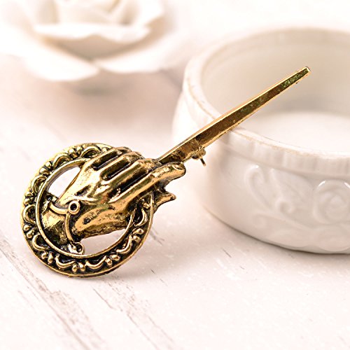 Tagoo Men's GOT Hand of The King Brooch Pin - Antique Gold&Bronze (Antique Gold) - Thumbnail 6