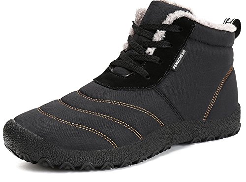 PENGCHENG Womens Mens Winter Snow Boots Waterproof Outdoor Shoes Anti-Slip Ankle Bootie High Top Lace Up Sneakers Warm Fur Lining Booties PENGCHENG Womens Mens Winter Snow Boots Waterproof Outdoor Shoes Anti-Slip Ankle Bootie High Top Lace Up Sneakers Warm Fur Lining Booties