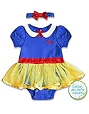 Disney Baby Baby-Girls Infant Snow White Dress with Headband, Blue, 9 Months