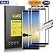 Samsung Galaxy Note 8 Screen Protector [2 Pack] Alfort 3D Tempered Glass Film for Galaxy Note 8 0.26mm 9H Anti-Fingerprints Scratch Bubble-Free Full Coverage [ Black ]