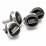 4 Pcs Separate Chrome License Plate Frame Bolt Screws for Land Rover All Model