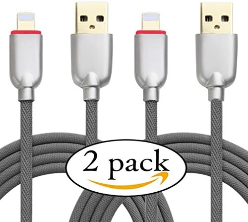 Braided Syncing Charge iPhone Cable Fast Charging [2-Pack 3.3ft] for iPhone 8/7/7 Plus/6/6 Plus,iPad Air 2 and More(Grey)