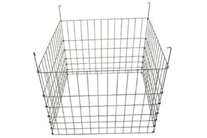 MTB Garden Wire Compost Bin 30x30x24 inches, Black, Garden Bed Fencing