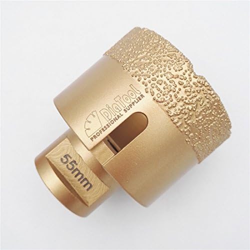 DIATOOL Diamond Drill Core Bit Diameter 55mm with M14 Connection Vacuum Brazed Hole Saw 15MM Diamond Height