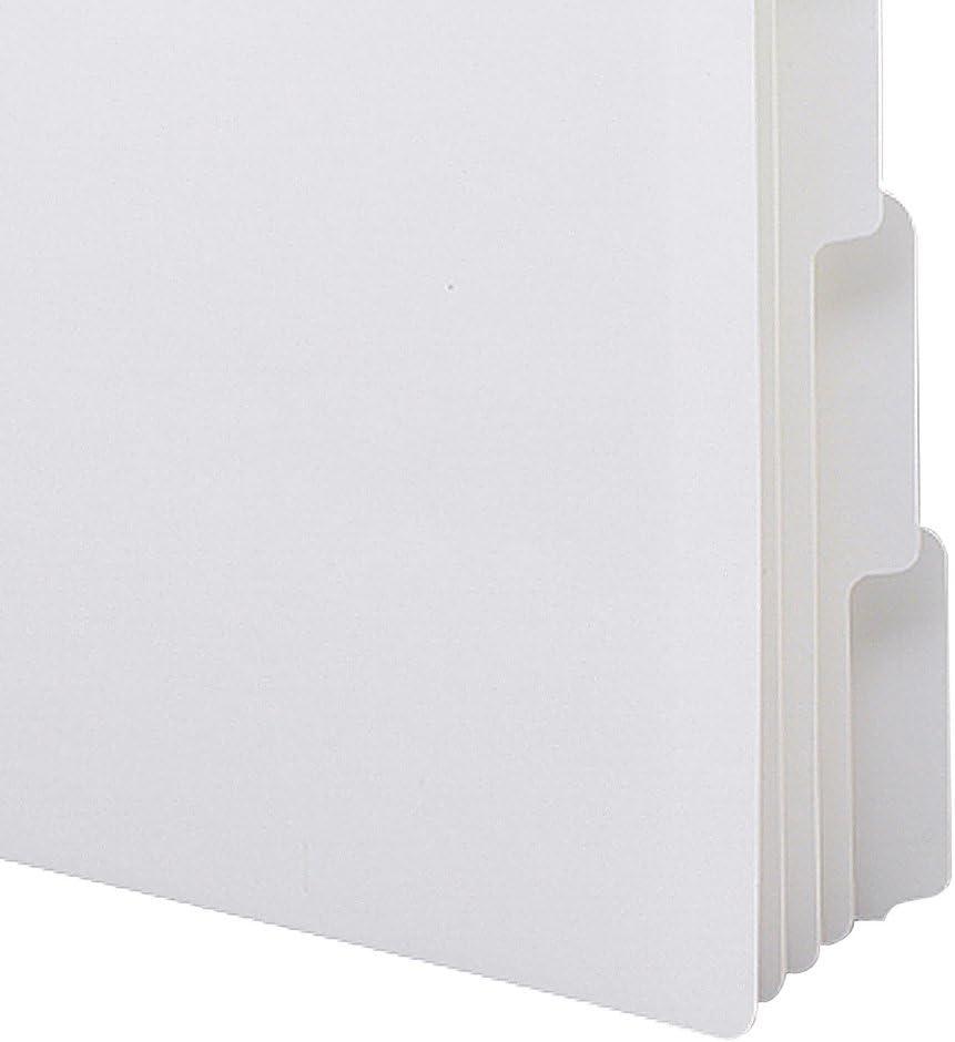 Smead Three-Ring Binder Index Dividers, 1/5-Cut Tabs, Letter Size, White, 100 Dividers (89415) : Office Products