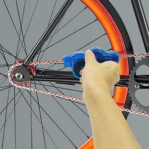 image for LiXiongBao Bicycle Chain Cleaner Bike Chain Blue Scrubber Motorcycle C