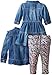 Levi's Baby Girls' My First Gift Set Denim Dress with Legging and Denim Shirt 3 Piece Gift Set