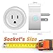 Mini Wifi Smart Plug, eSamcore Remote Outlet Timer Switches, Smart Socket, Control your Devices from Anywhere, No Hub Design, Compatible with Alexa