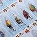 TOOGOO(R) 30 X Metal Mixed Spinners Fishing Lure Pike Salmon Baits Bass Trout Fish Hooks